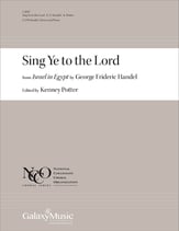 Sing Ye to the Lord SATB/SATB choral sheet music cover